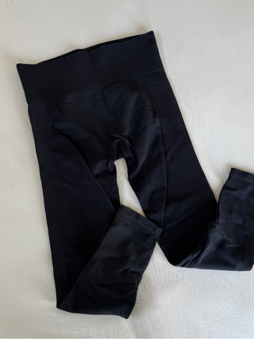 JoyLab Washed Navy Ribbed Leggings
